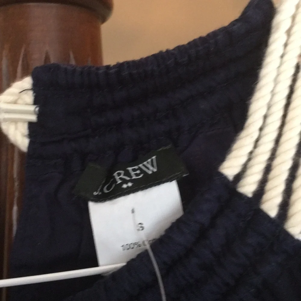 J crew navy‎ rope strapped blouse